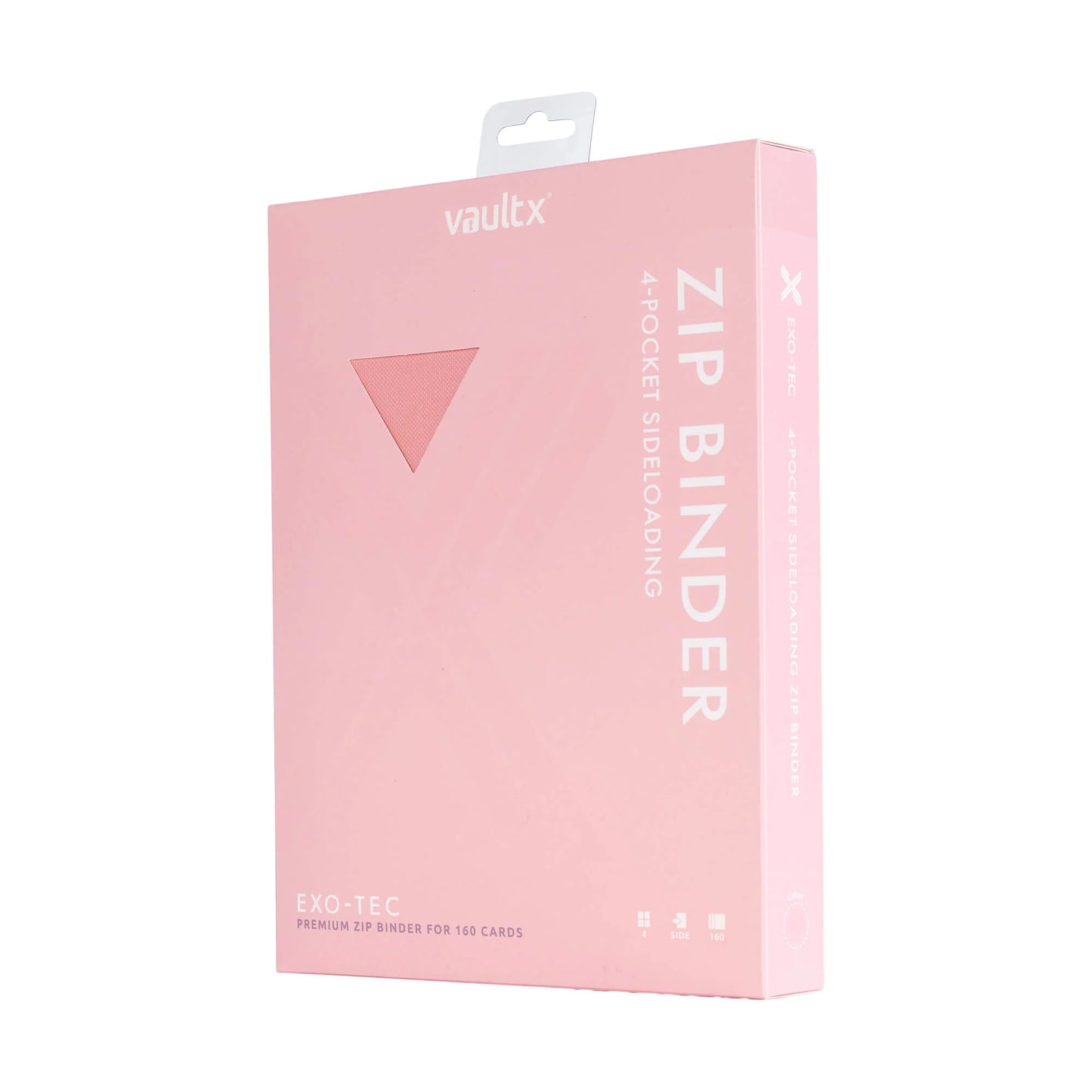 4-Pocket Exo-Tec® Zip Binder Just Pink