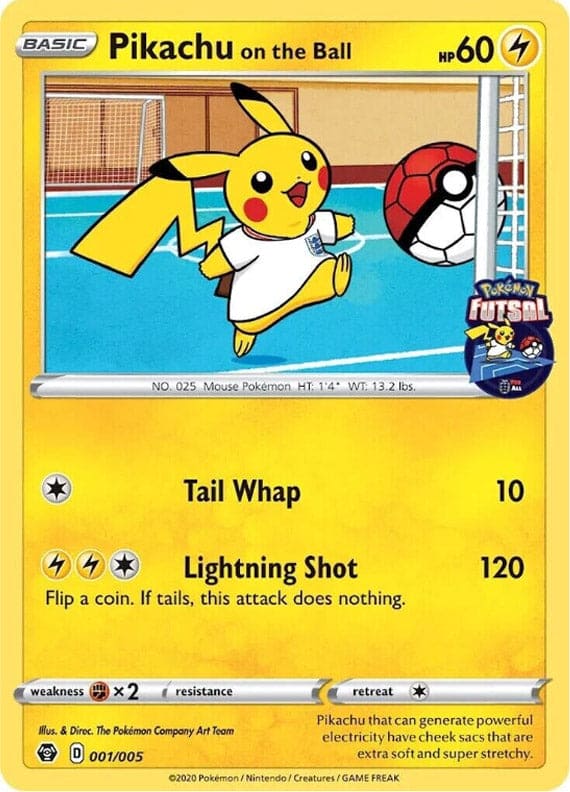 Pikachu on the ball - FA Promo - 001/005