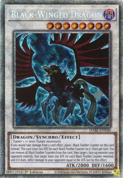 Black-Winged Dragon - Starlight Rare - DABL-EN100 1st Edition (Near Mint+)