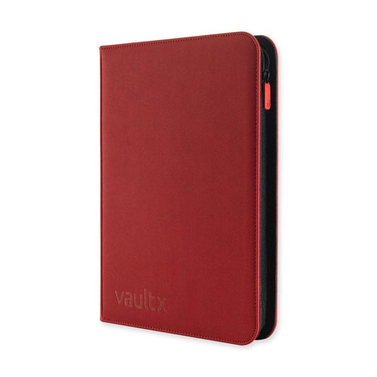 9-Pocket Exo-Tec® Zip Binder Fire Red